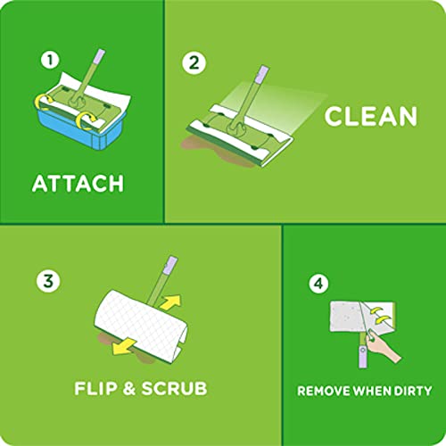 Swiffer Sweeper Wet Mopping Pad Refills, Open Window Fresh, 48 Total Count