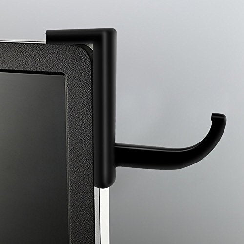 Mudder Adhesive Headphone Hanger Hook for Monitor - 4 Pack, Black