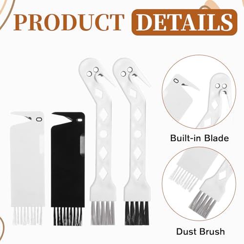 Tweruna 4-Piece Vacuum Brush Cleaning Tool Set - Black & White Universal Kit
