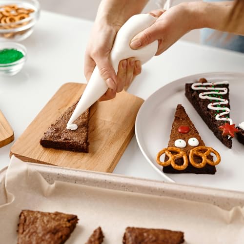 12-Inch Disposable Piping Bags - 100 Pack Non-Slip Icing Bags for Cake Decorating