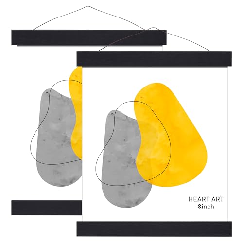 HEART ART 8-Inch Magnetic Poster Hanger Frame - 2 Pack