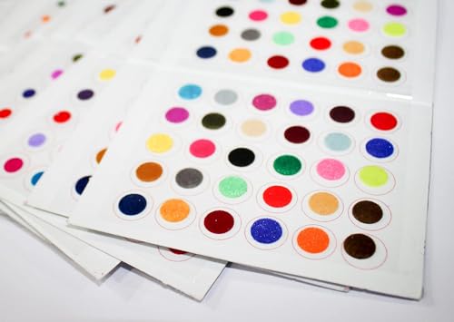 IS4A Velvet Bindi 360 Pcs Multicolor Round Dot Forehead Stickers
