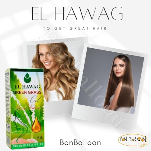 Green Grass Hair Oil El Hawag 100% Pure Natural Egyptian Hair Care 125 ml