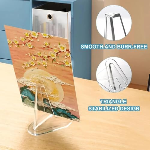 30 Pack Acrylic Card Display Stands for Sports Trading Cards