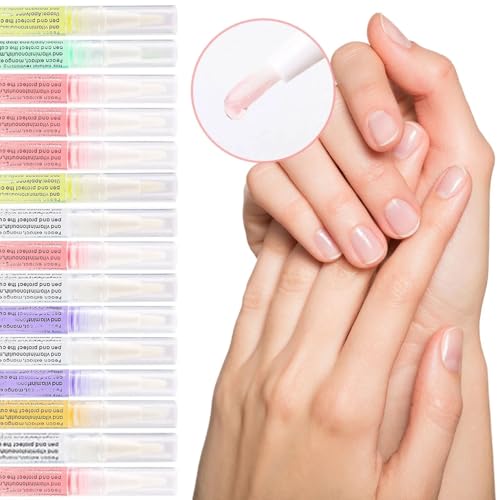 Yimart Rose Cuticle Oil Pen Set 4Pcs Nail Revitalizer Treatment