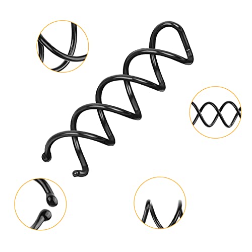Spiral Twist Hair Pins 10-Pack - Non-Scratch Corkscrew Bun Pins for Updos