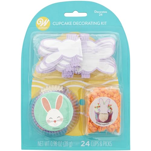 Wilton Easter Bunny Cupcake Decorating Kit - 48-Piece Set