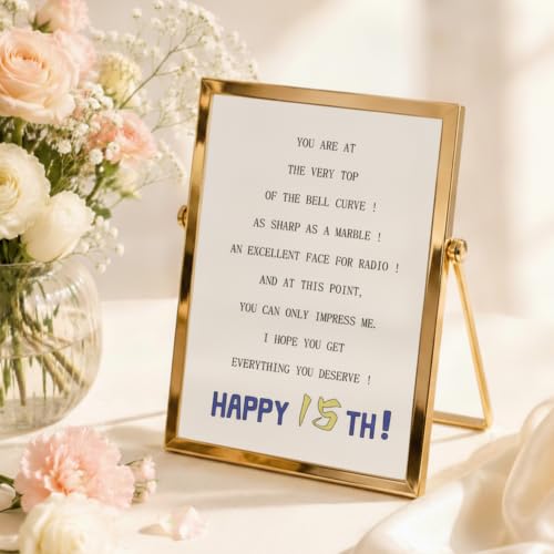 Funny 15th Birthday Card for Boys & Girls - Witty Humor & Keepsake
