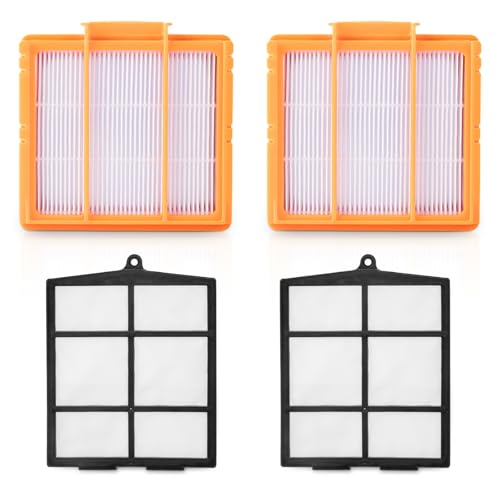 AV2501S Replacement Filters for Shark Robot Vacuum - 2 HEPA & 2 Pre-Motor Filters