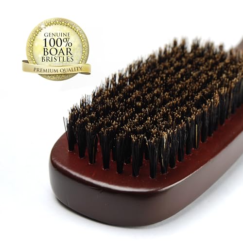 Wav Enforcer Firm Natural Bristle Wave Brush for Deep Waves