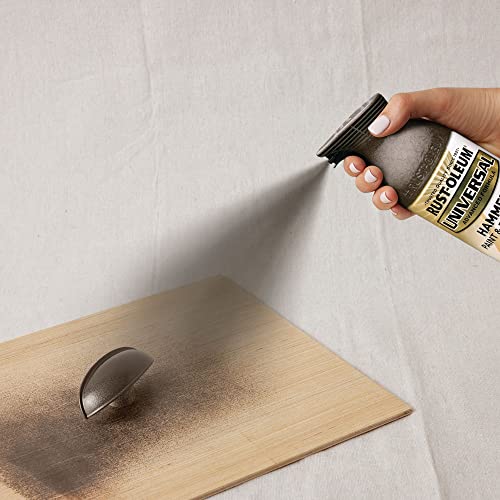 Rust-Oleum Universal Hammered Spray Paint, Brown, 12 oz (Pack of 6)