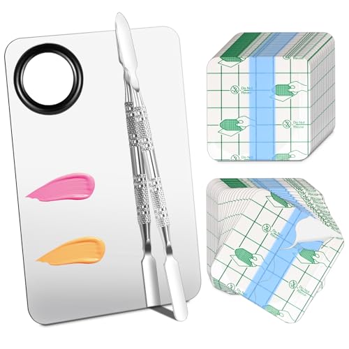 VUTHLRV Makeup Mixing Palette Set with Stainless Steel Tray and Spatula
