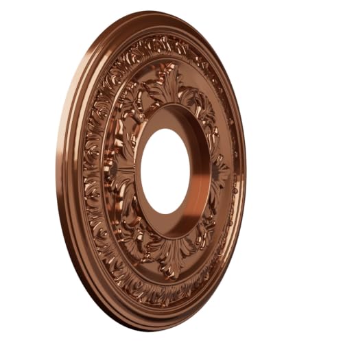 Baltimore 13-Inch Ceiling Medallion in Bright Coat Dark Bronze