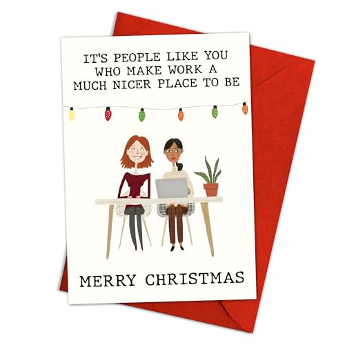 Christmas Greeting Cards for Coworkers - Holiday Office Gift Ideas