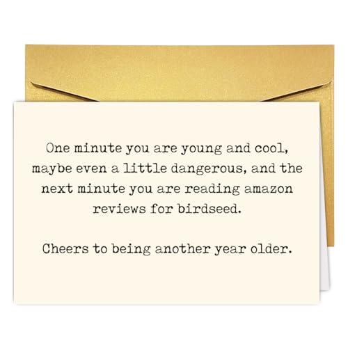 Funny Birthday Card for Him - Witty 'Getting Older' Design