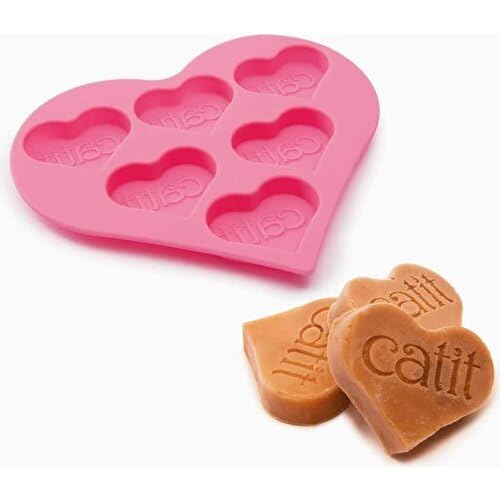 Catit Heart-Shaped Silicone Ice Pop Tray for Cats