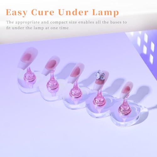 MAYEEN Magnetic Nail Art Display Stand & Practice Holder Set