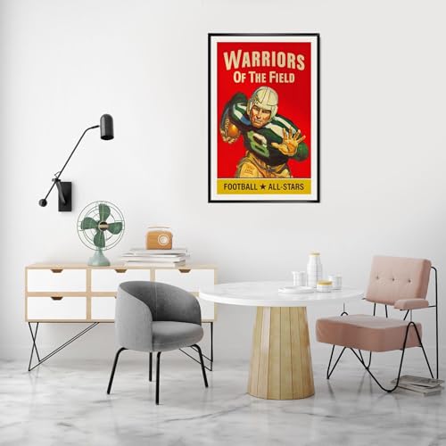 Rugby & American Football Canvas Poster Sports Wall Art Print 8x12in