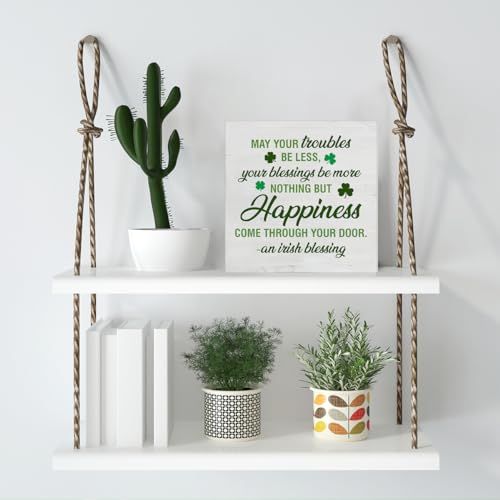 St. Patrick's Day Wooden Decorative Sign - 5 Inch Rustic Decor