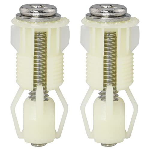 FMHXG Toilet Seat Screw Set - 2PCS Universal Fixing Bolts, White