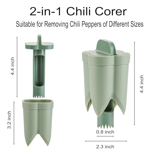 2-in-1 Pepper Seed Corer and Deseeder Tool for Bell Peppers and Chilies