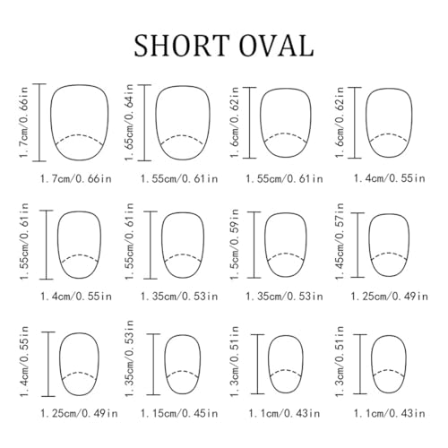 Halloween Press on Nails Short Acrylic False Nails Ghost Cat Design
