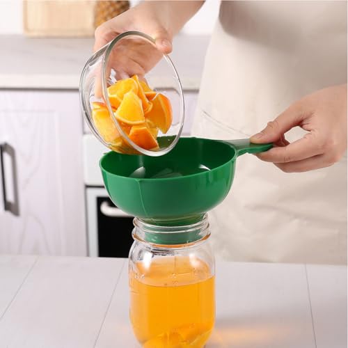 Wide Mouth Plastic Funnel for Canning & Kitchen Use - 4.84"