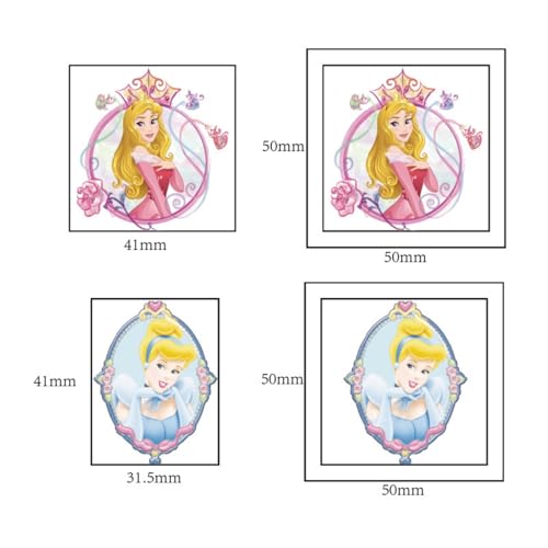 LHST Princess Temporary Tattoos for Kids 20 Sheets Party Favors