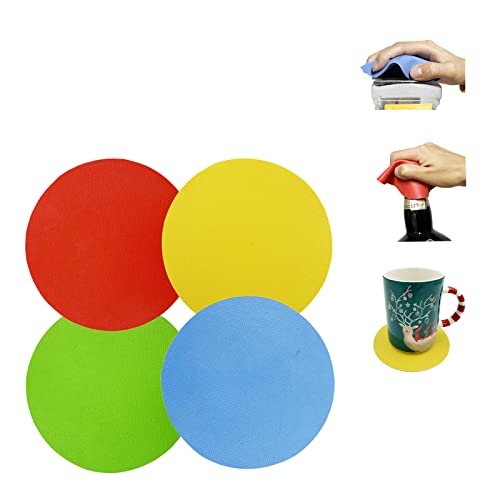 5-in-1 Jar and Bottle Opener Kit with Non-Slip Gripper for Weak Hands