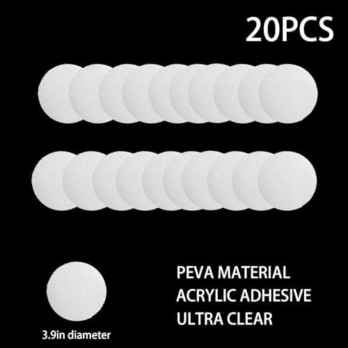 SANKEMU 20 PCS Non-Slip Bathtub Stickers, 3.94-Inch Clear Shower Floor Treads