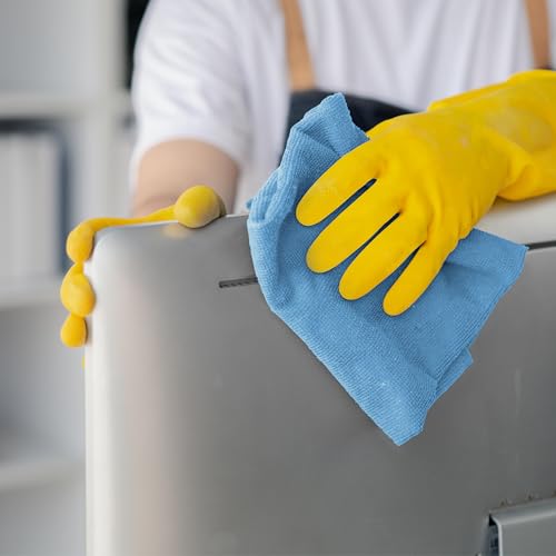 Avalon Towels Microfiber Cleaning Cloths - Pack of 12, 12x12 Inches, Lint-Free & Highly Absorbent
