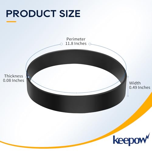 KEEPOW Vacuum Belt for Hoover Elite, Encore & Futura - 2 Pack Replacement