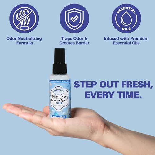 Air Jungles Toilet Spray, Ocean Scent Odor Eliminator, 2 fl oz (2 Pack)