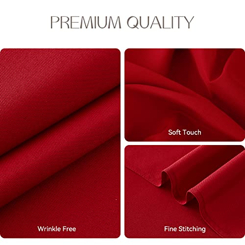 Romanstile Waterproof Rectangular Tablecloth - Red, 54 x 108 Inches