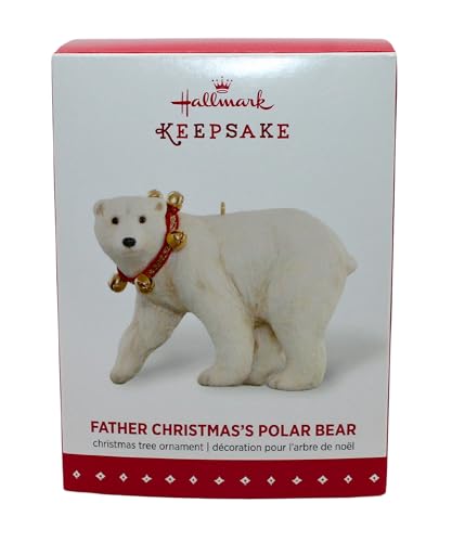 Father Christmas’s Polar Bear Christmas Ornament 2015 Hallmark - Holiday Decor