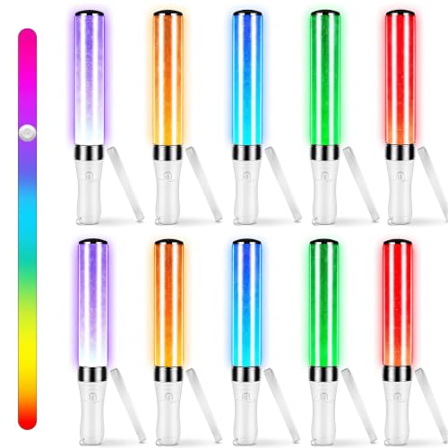 8 Pcs Halloween LED Glow Sticks with 15 Colors, Reusable Light Up Party Accessories - Variation of THIS listing