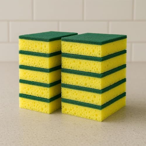 Happi Cleaning Heavy-Duty Scrubbing Sponges - 10 Pack