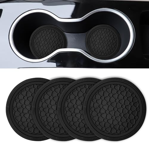 Non-Slip Car Cup Holder Coasters - 4 PCS Honeycomb Design