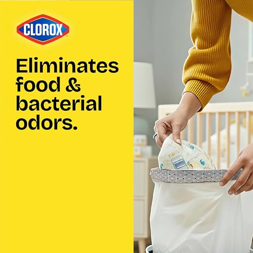 Glad Small Drawstring Trash Bags, 4 Gallon, Lemon Fresh Bleach, 34 Count