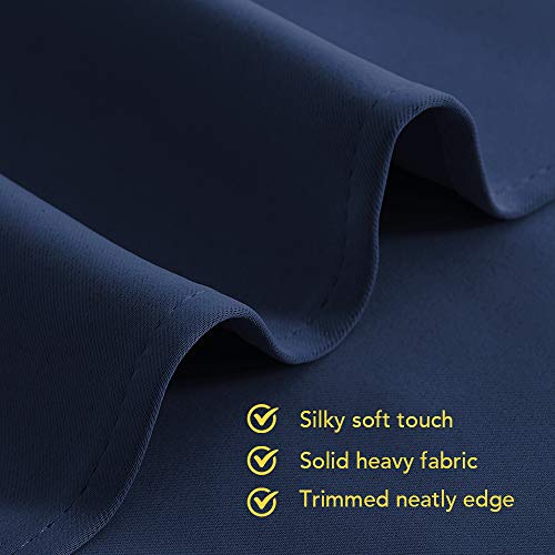 NICETOWN Navy Blackout Curtain Panels 70x84 Inches, 1 Pair, Thermal Insulated Grommet Drapes - Energy Saving, Light Blocking