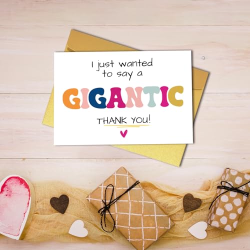 Gigantic Thank You Card for Friends, Family, and Teachers