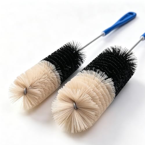 17-Inch Bottle Brush Set - 2 Pack with Soft Nylon Bristles