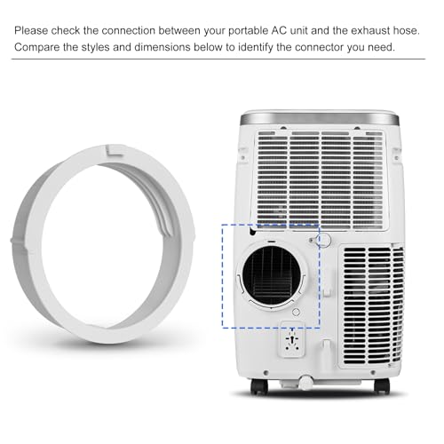 BEWAVE 5.9-Inch Portable Air Conditioner Exhaust Hose Coupler - Model AA06