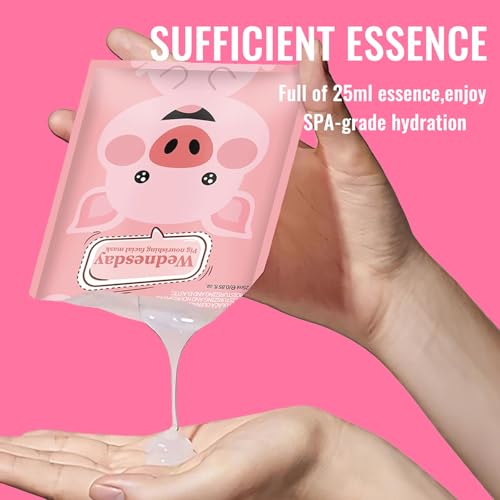 Minfei 7-Pack Animal Character Kids Face Mask Skin Care Hydrating Set