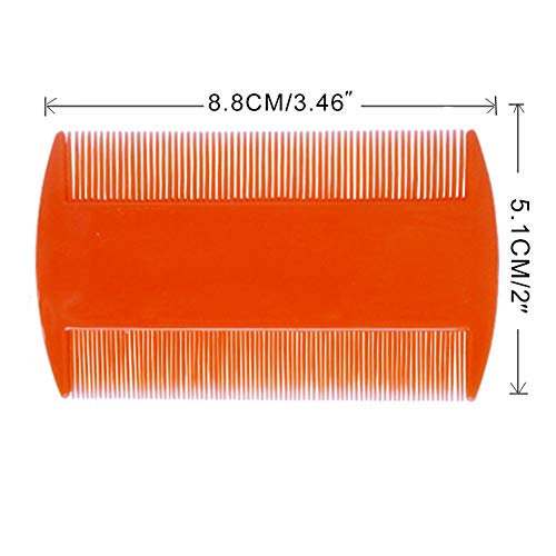 zYoung 4Pcs Hair Comb Set Double Sided and Dandruff Removal Combs