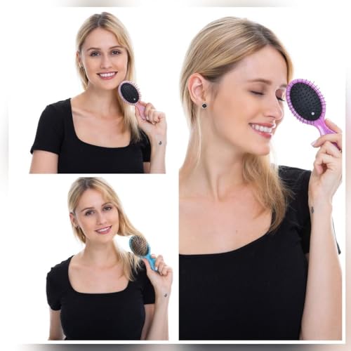 Toddler Detangler Hair Brush - Pink Travel Detangling Brush for Kids & Women
