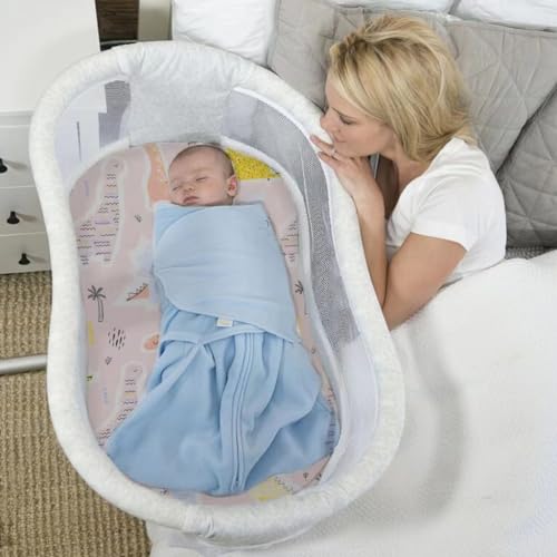 2-Pack Organic Fitted Bassinet Sheets for Baby Cradle - 32"x17"