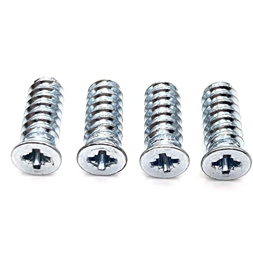 Euro Screws for IKEA Part 100372 - Flat Head Replacement (Pack of 4)