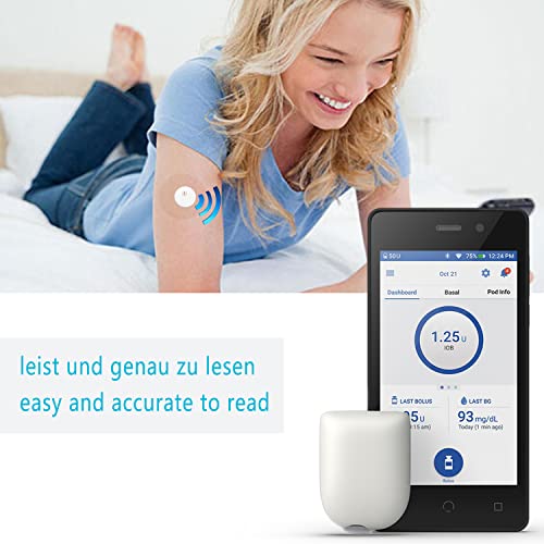 40 Pack Freestyle Libre 3 Sensor Covers,Pre-Cut Adhesive Tape with No Glue on The Center,Waterproof and Strong Stick That Protects Your Sensor continuously for 14 Days (White)