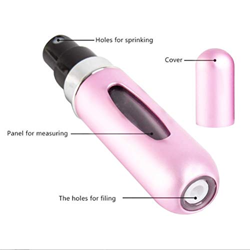 AISIBO Refillable Travel Perfume Atomizer Spray Bottle - Pink 5ml